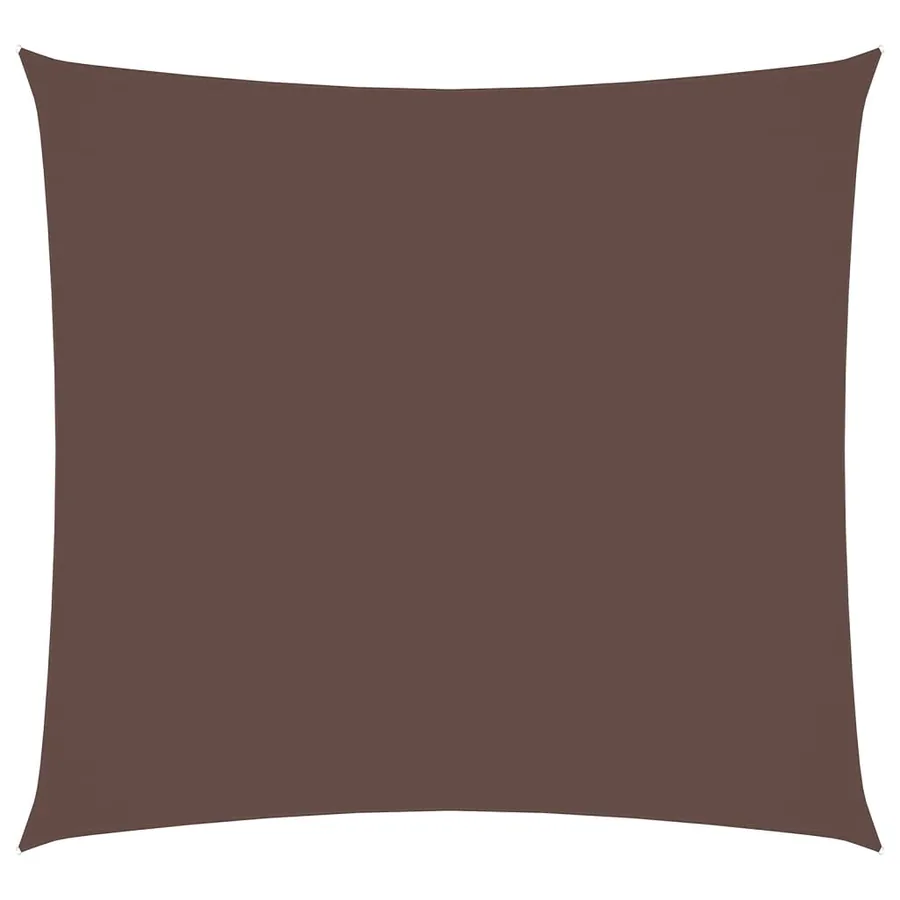 Voile de parasol tissu oxford carré 3x3 m marron - 2