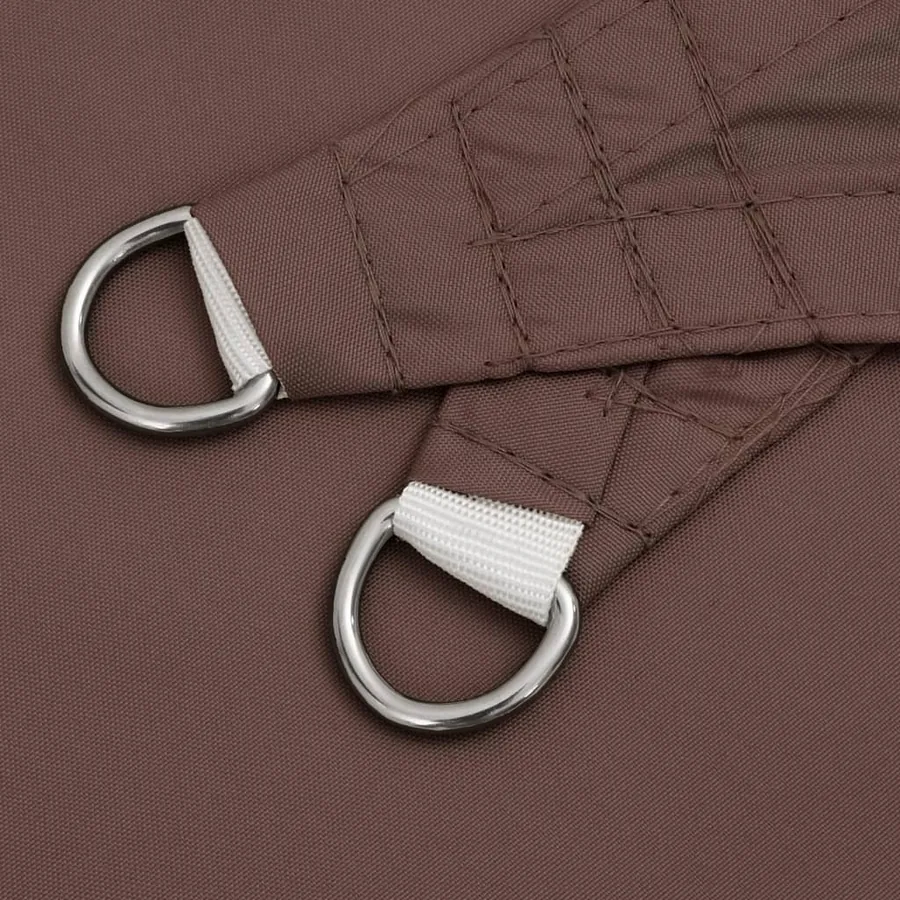 Voile de parasol tissu oxford carré 3x3 m marron - 6