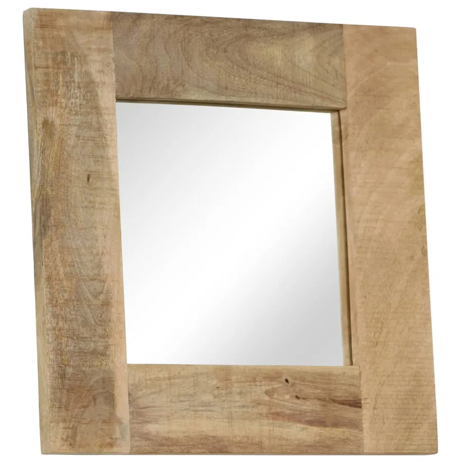 Miroir Bois de manguier massif 50 x 50 cm - 2