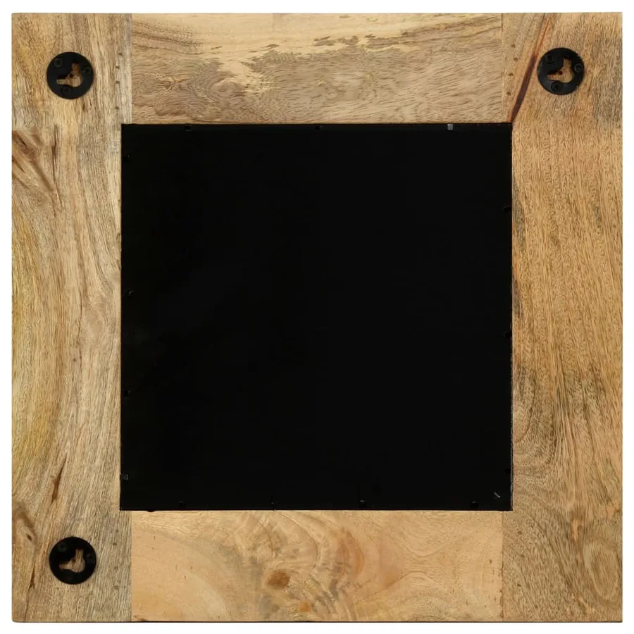 Miroir Bois de manguier massif 50 x 50 cm - 5