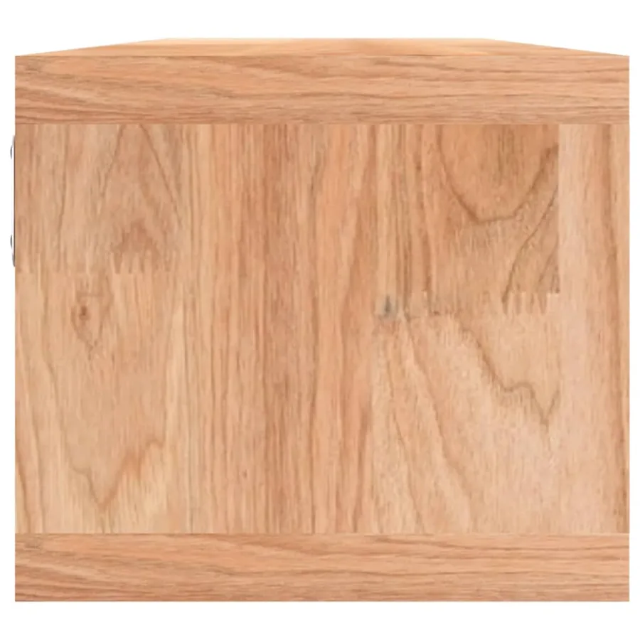 Étagère murale avec paniers 62x18x16 cm Bois massif de noyer - 4