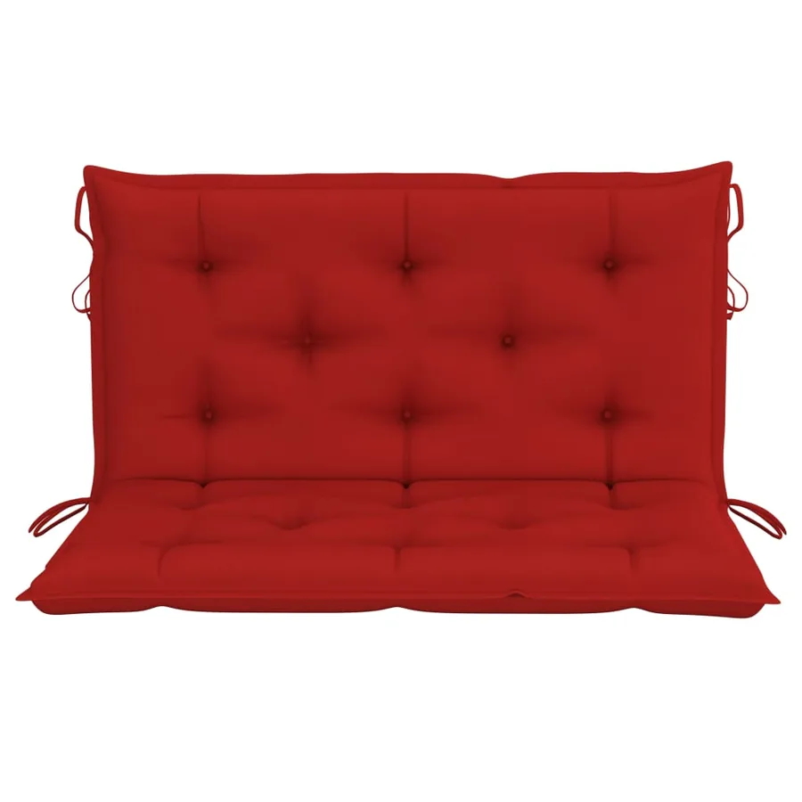 Balancelle 2 places feuilles de palmier et coussin 202cm Bambou - 7
