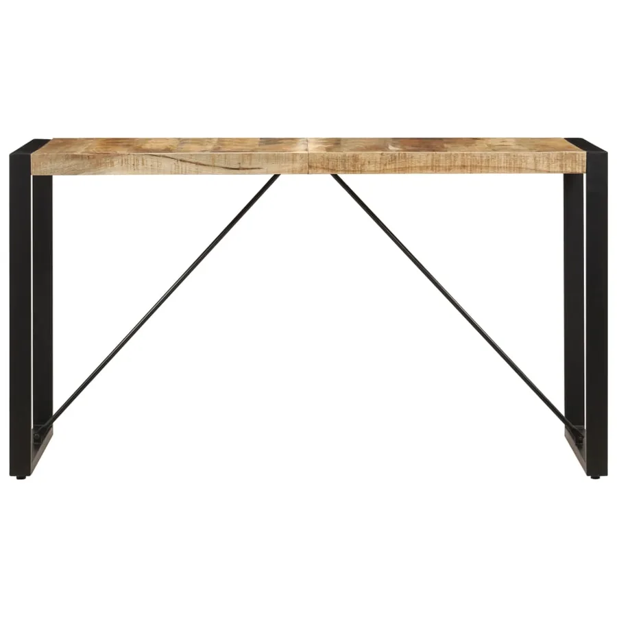 Table à manger 140x70x75 cm Bois de manguier massif - 2