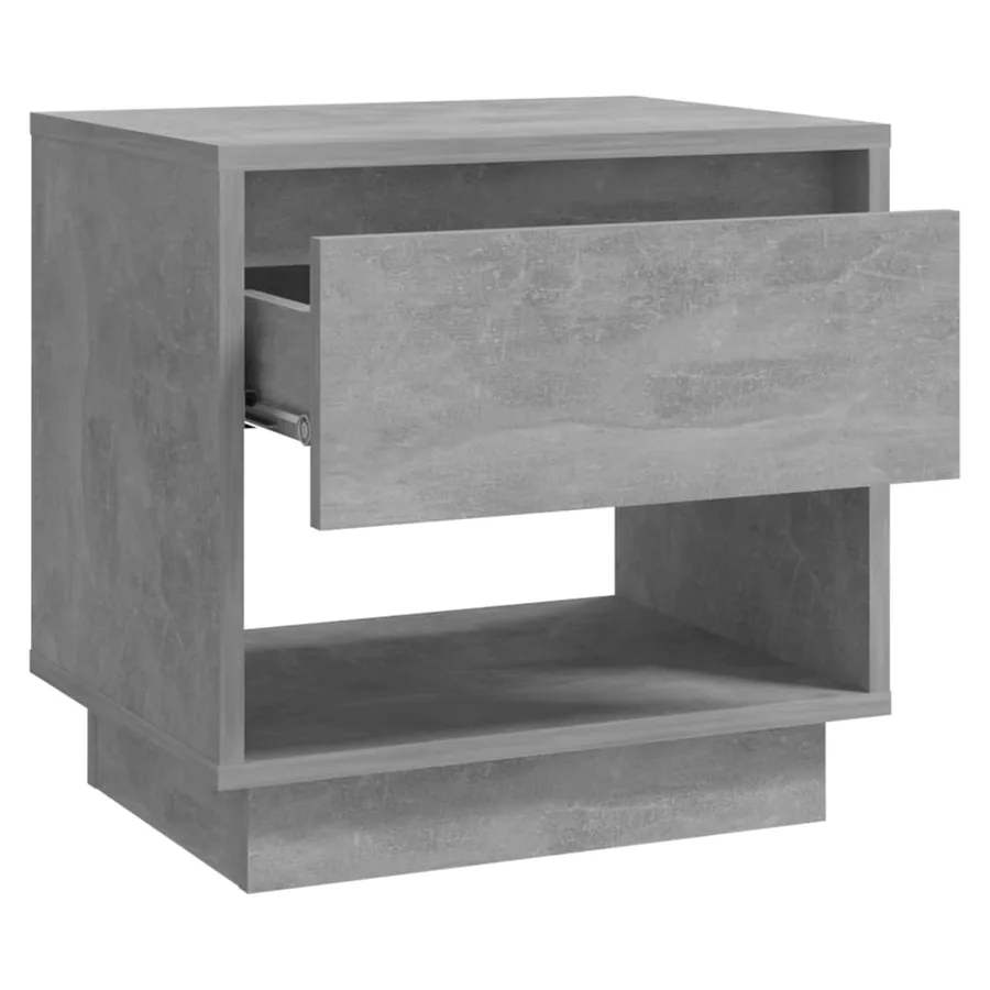 Tables de chevet 2 pcs Gris béton 45x34x44 cm Bois d'ingénierie - 6