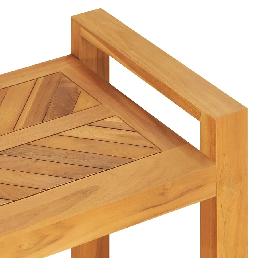 Banc 120 cm Bois de teck solide - 5