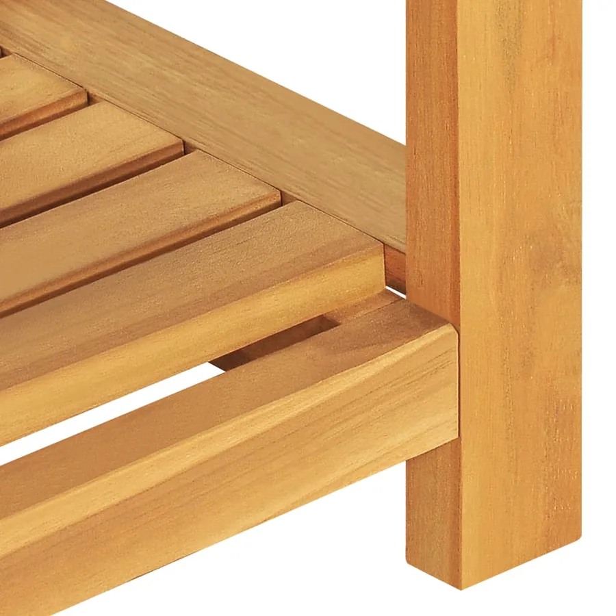 Banc 120 cm Bois de teck solide - 6