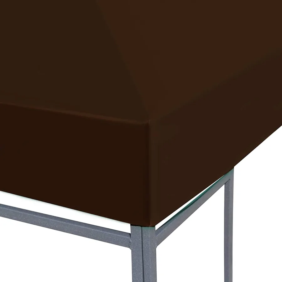 Toile supérieure de gazebo 310 g/m² 3x4 m Marron - 3