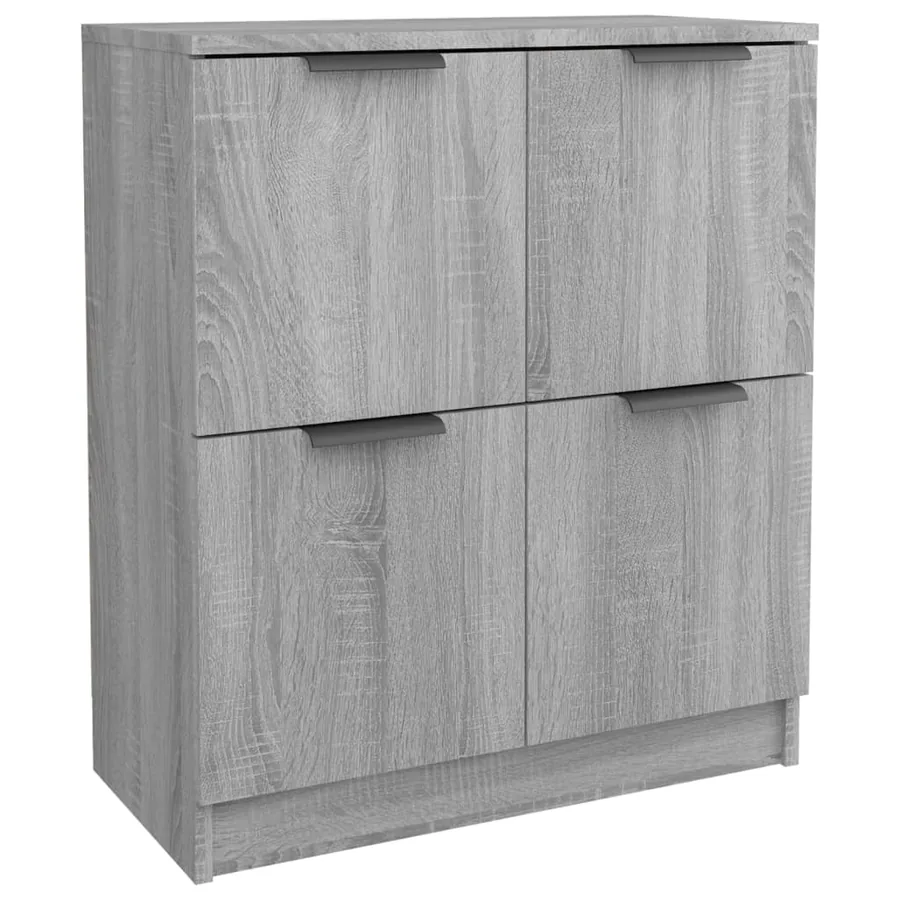 Buffets 2 pcs Sonoma gris 60x30x70 cm Bois d'ingénierie - 3