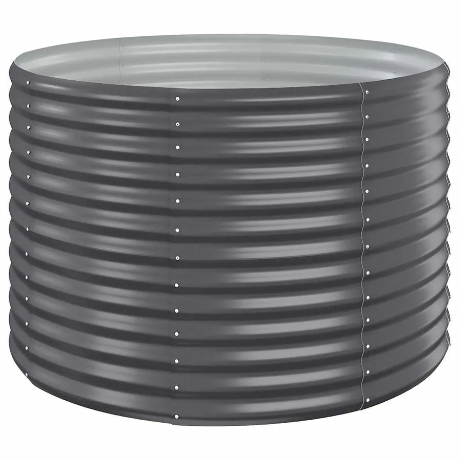 Lit surélevé de jardin Acier galvanisé Anthracite - 2