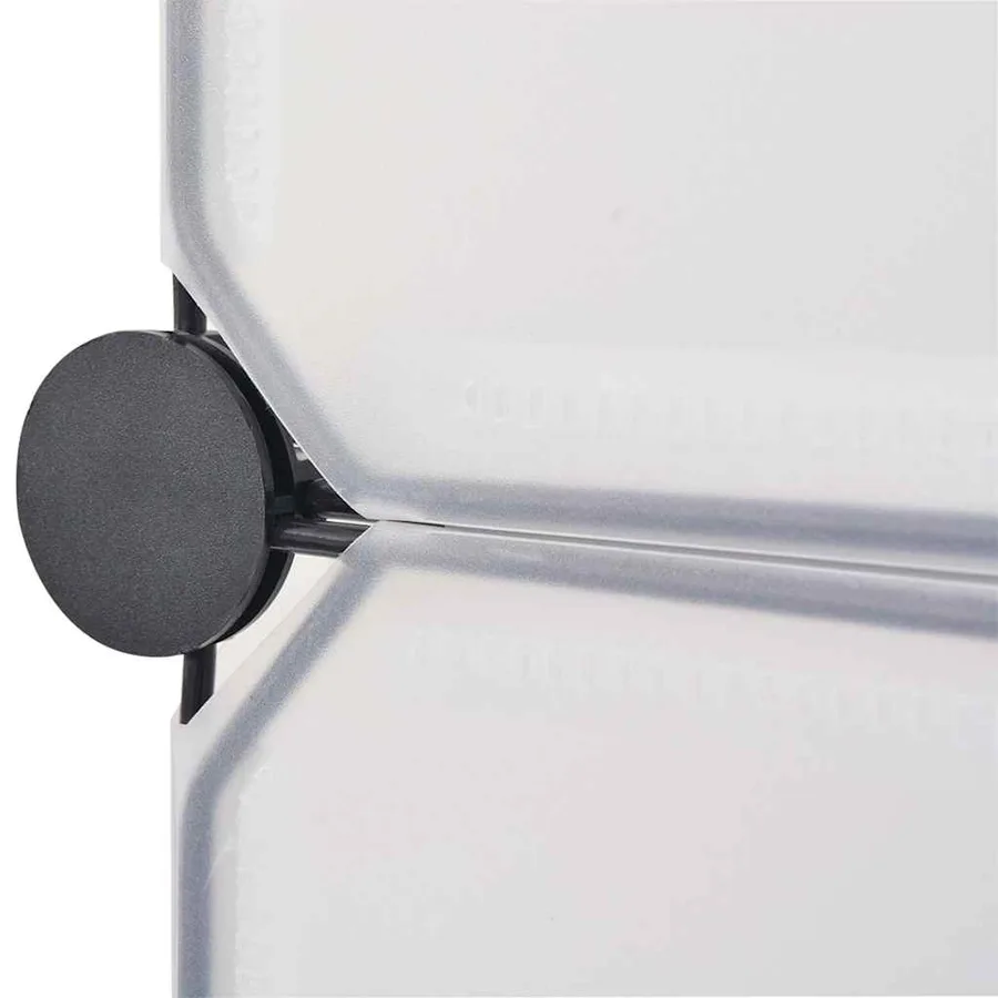 Cabinet modulable avec 18 compartiments blanc 37x146x180,5 cm - 7