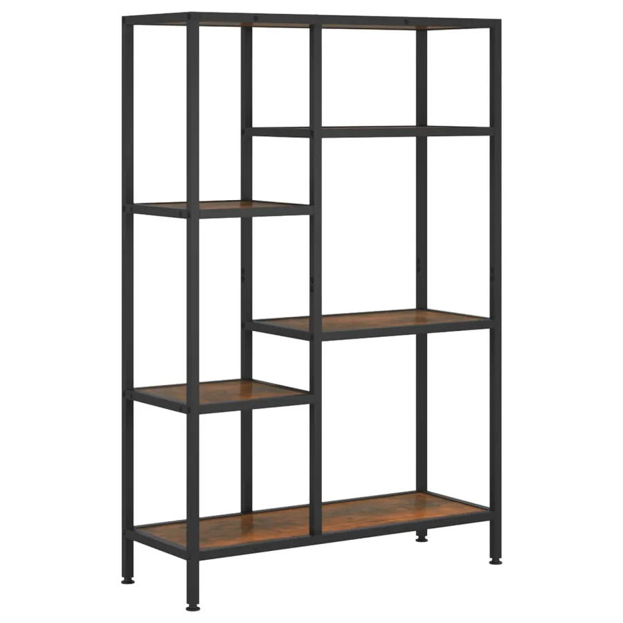 Étagère à livres 80x30x120 cm Acier et bois d'ingénierie - 2