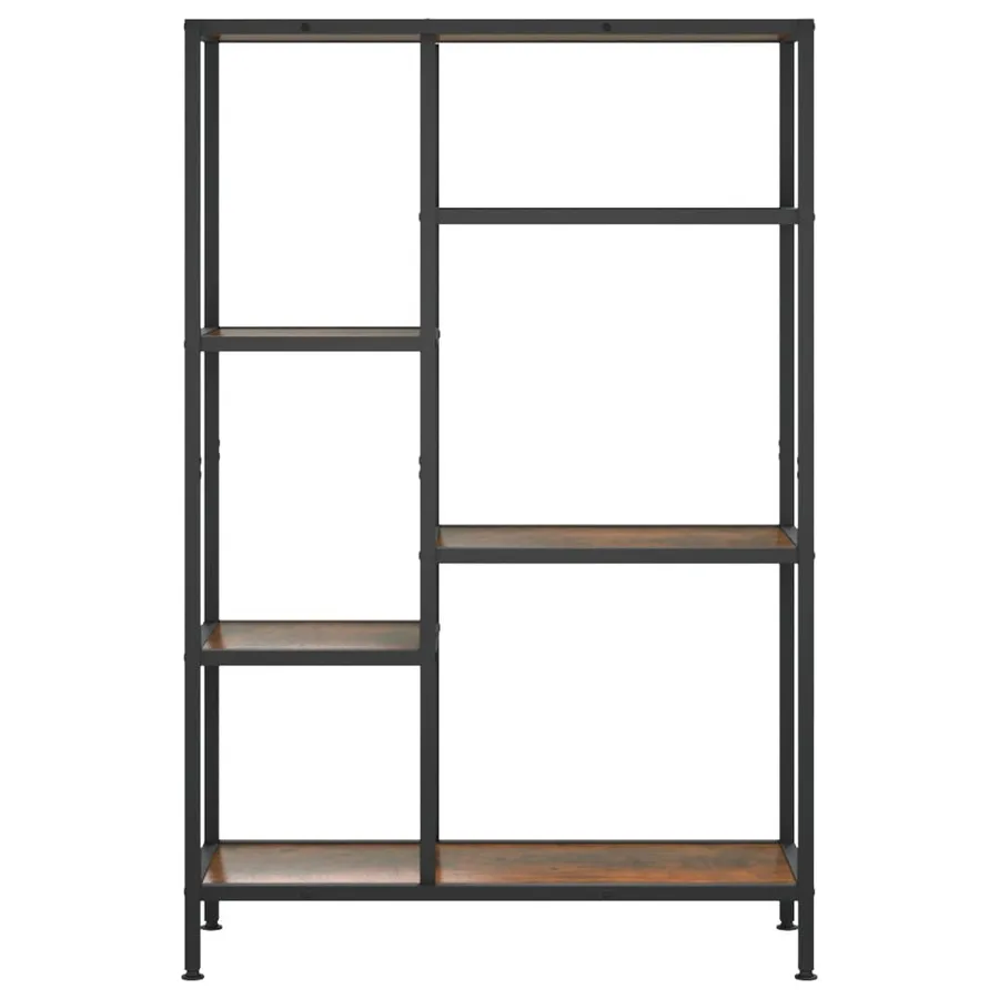 Étagère à livres 80x30x120 cm Acier et bois d'ingénierie - 3