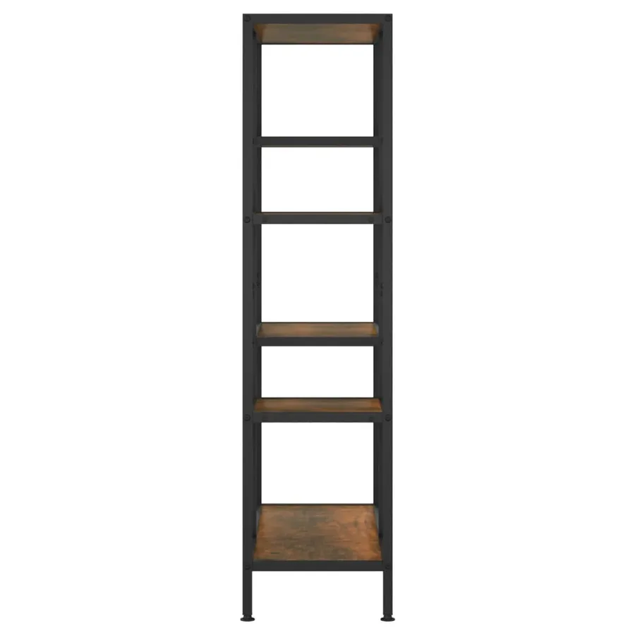 Étagère à livres 80x30x120 cm Acier et bois d'ingénierie - 4