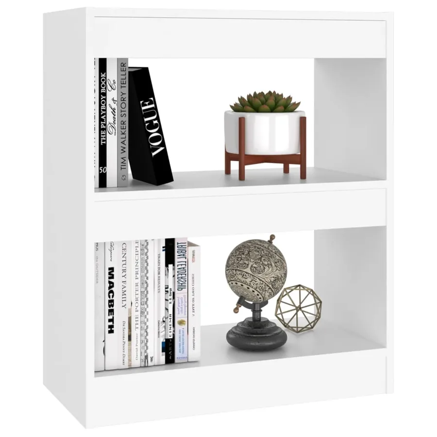 Bibliothèque/Séparateur de pièce Blanc 60x30x72 cm - 4