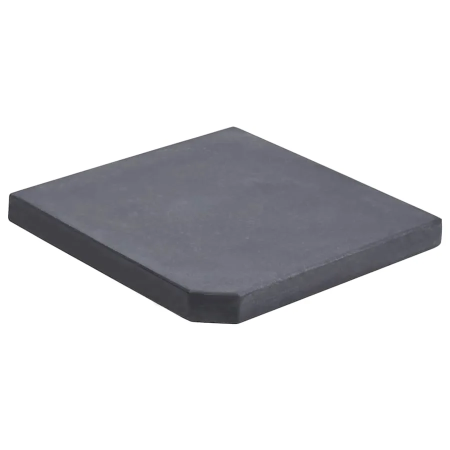 Plaque de poids de parasol Noir Granite Carré 25 kg - 2