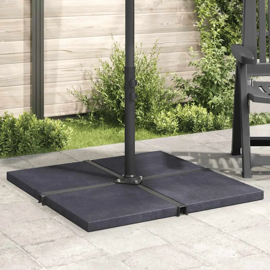 Plaque de poids de parasol Noir Granite Carré 25 kg - 3