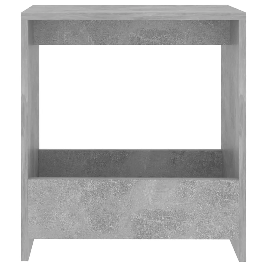 Table d'appoint gris béton 50x26x50 cm bois d'ingénierie - 4