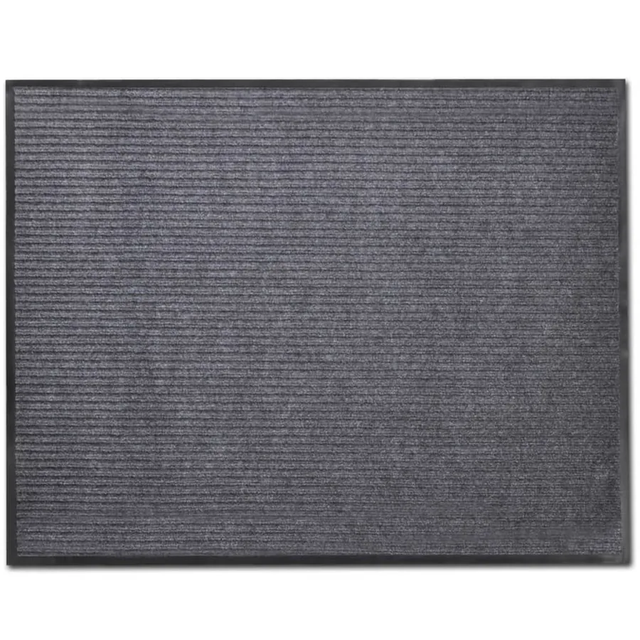 Tapis d'entrée gris 90 x 120 cm PVC
