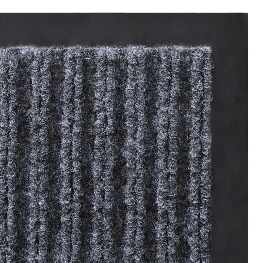 Tapis d'entrée gris 90 x 120 cm PVC - 5