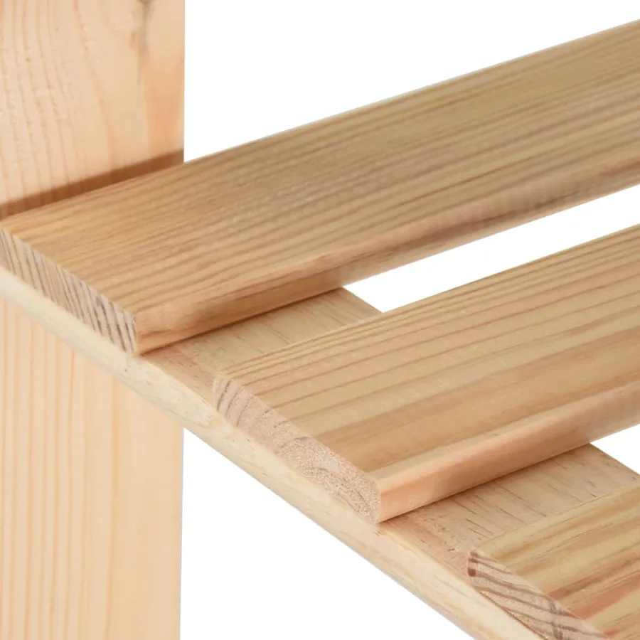 Étagère de stockage 5 niveaux 80x28,5x170 cm Bois de pin massif - 4