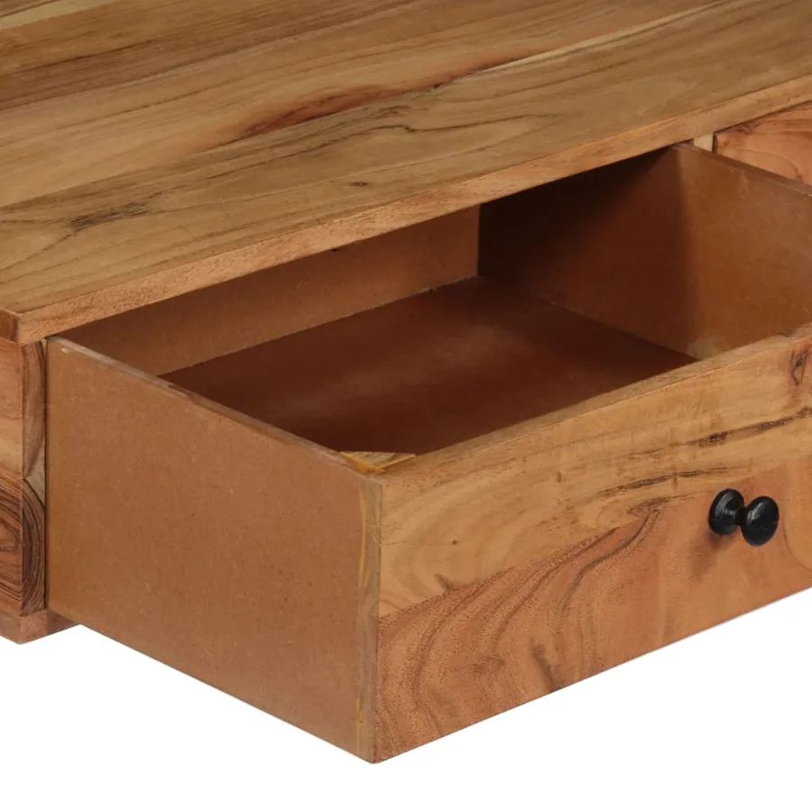 Bureau mural 90x40x170 cm Bois d'acacia solide - 5