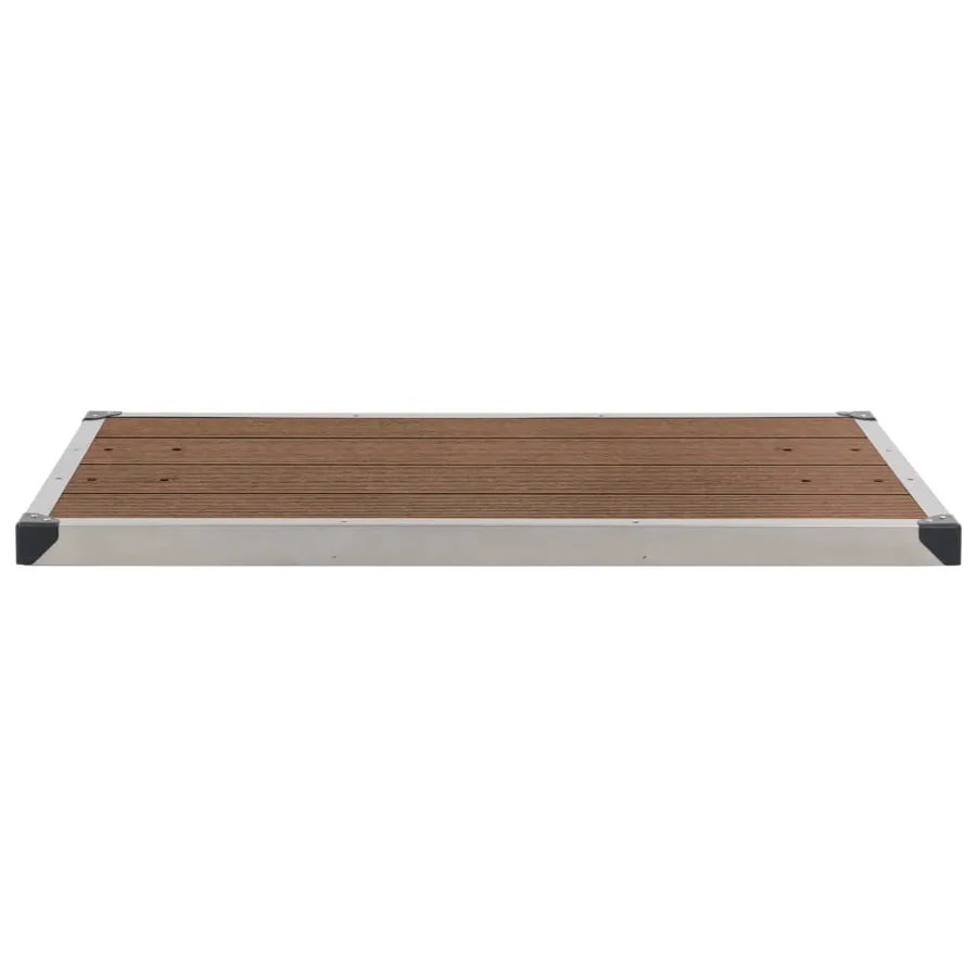Douche de jardin avec base marron 225 cm Acier inoxydable - 13