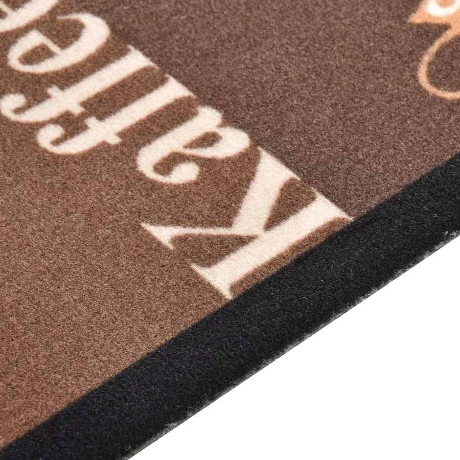 Tapis de sol de cuisine lavable Marron café 45x150 cm - 4