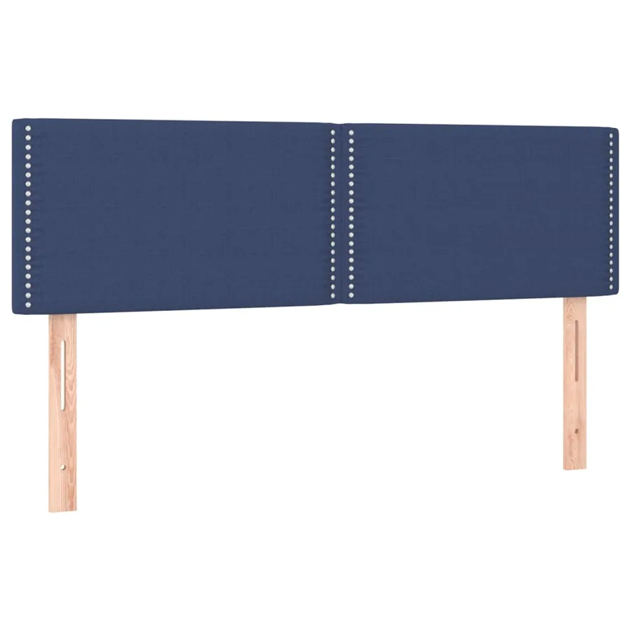 Têtes de lit Bleu 144x5x78/88 cm Tissu - 2