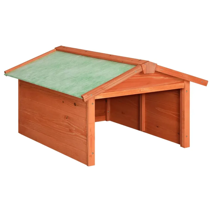 Garage de tondeuse à gazon 72x87x50 cm Bois de sapin solide - 2