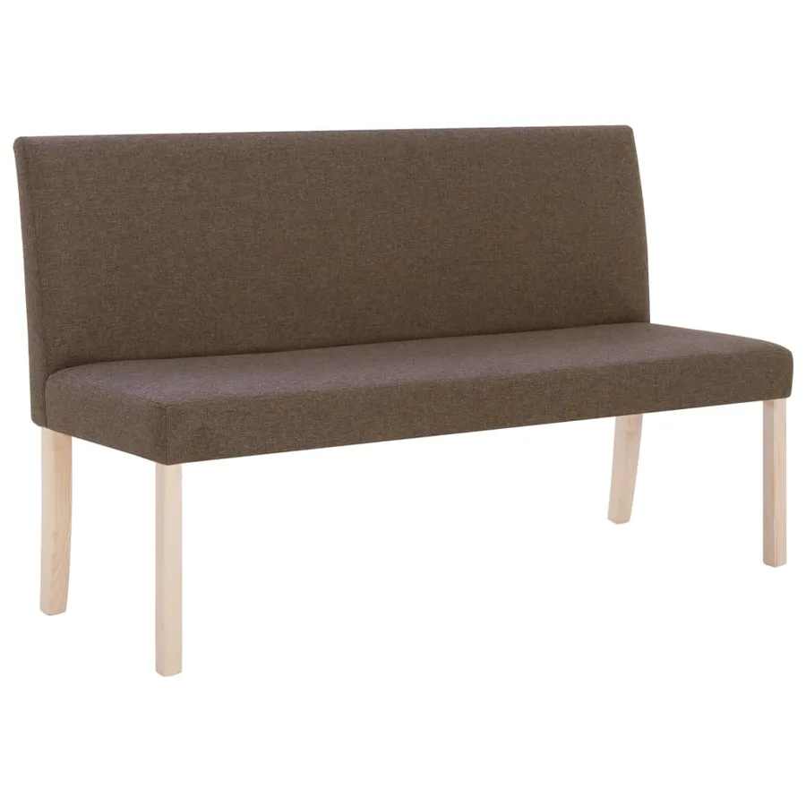 Banc 139,5 cm Marron Polyester - 2