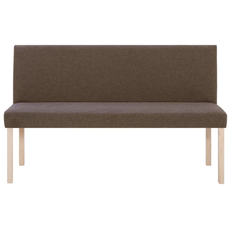 Banc 139,5 cm Marron Polyester - 3