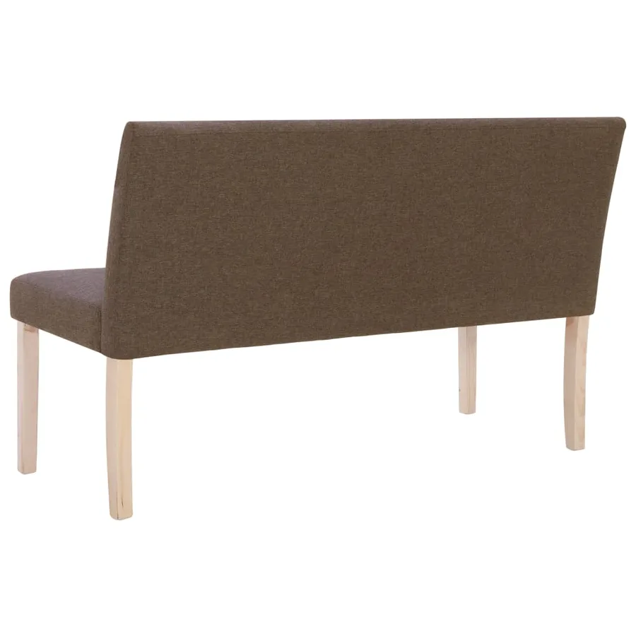 Banc 139,5 cm Marron Polyester - 5