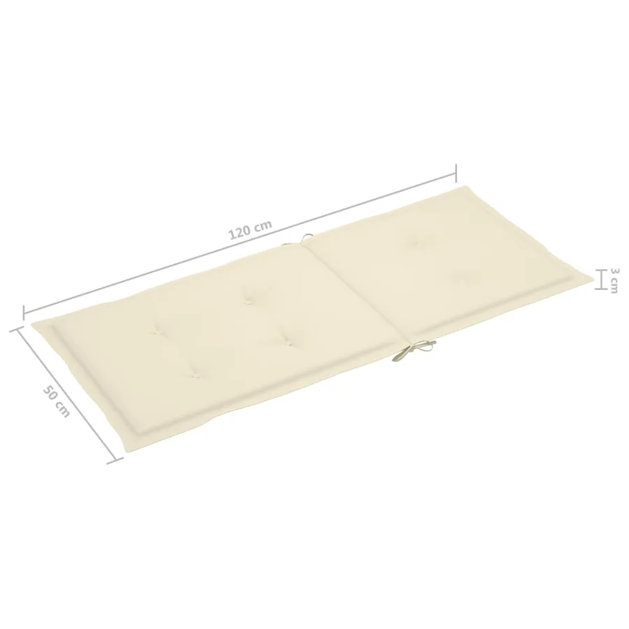 Chaises pliables de jardin avec coussins lot de 8 Bois d'acacia - 11