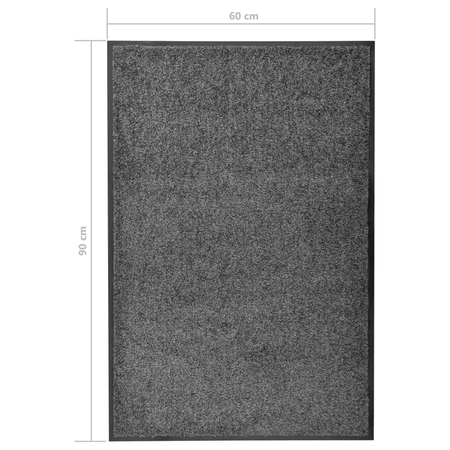Paillasson lavable Anthracite 60x90 cm - 6