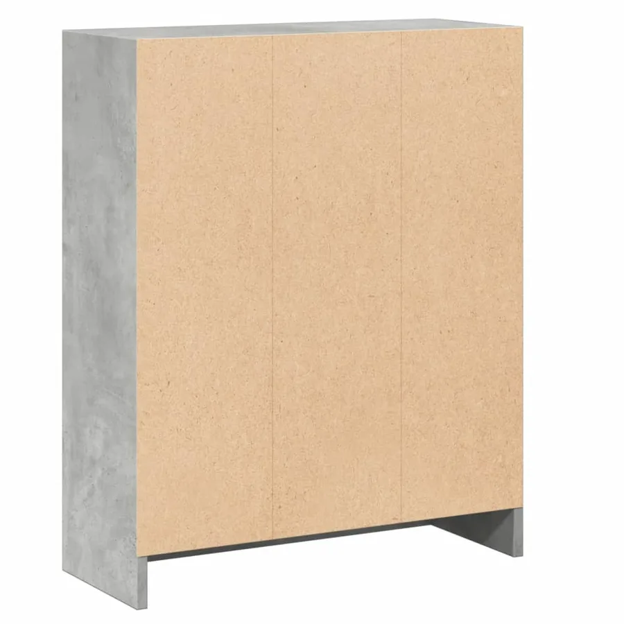 Bibliothèque Gris béton 60x24x76 cm Bois d'ingénierie - 5