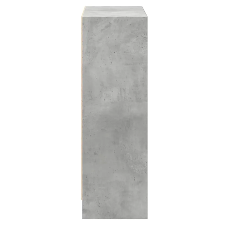 Bibliothèque Gris béton 60x24x76 cm Bois d'ingénierie - 6
