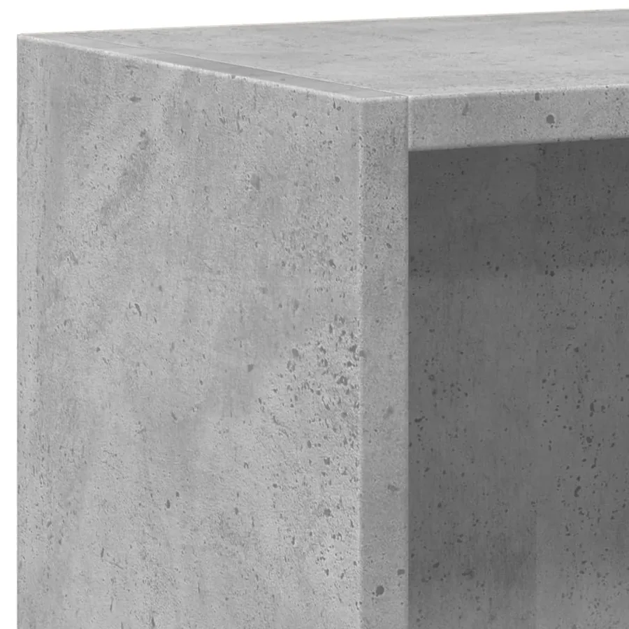Bibliothèque Gris béton 60x24x76 cm Bois d'ingénierie - 7
