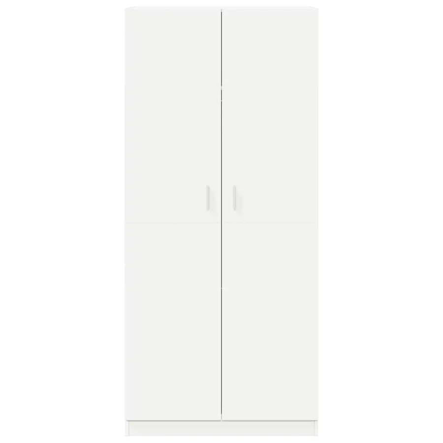 Garde-robe Blanc 90x52x200 cm Bois d’ingénierie - 6