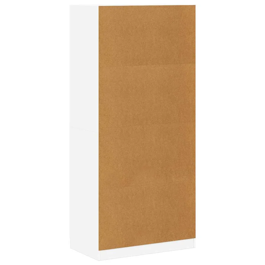 Garde-robe Blanc 90x52x200 cm Bois d’ingénierie - 8