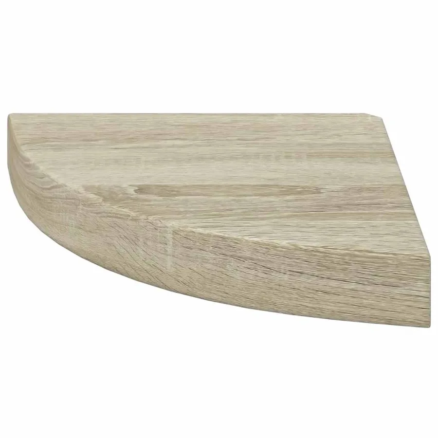 Étagères d'angle flottantes 2 pcs chêne 25x25x3,8 cm MDF - 6