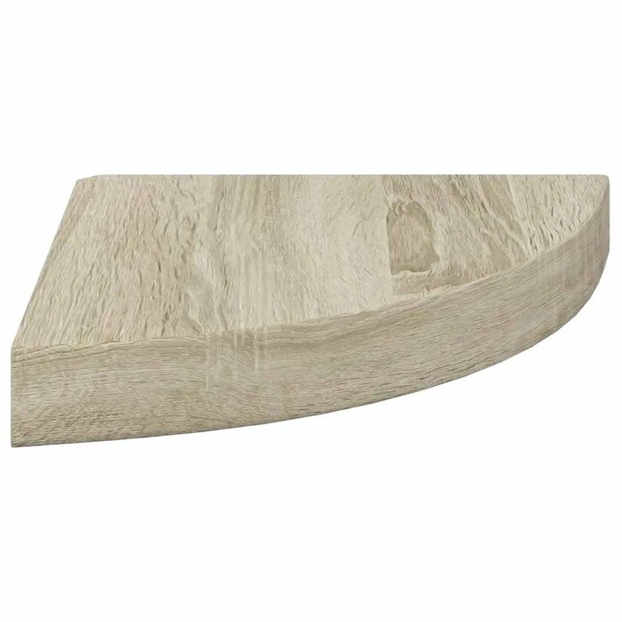 Étagères d'angle flottantes 2 pcs chêne 25x25x3,8 cm MDF - 7