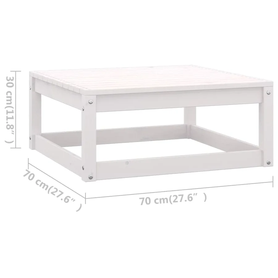 Salon de jardin 6 pcs avec coussins Bois de pin massif - 10