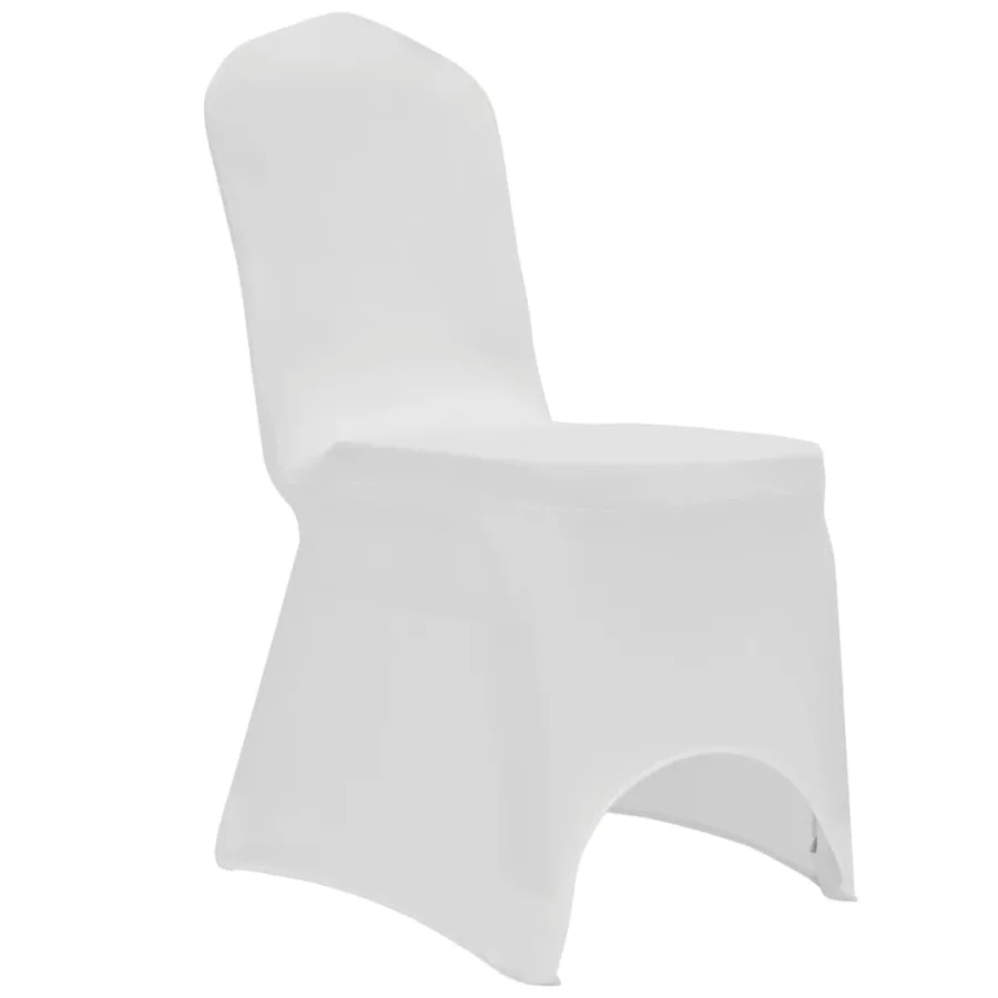 Housses élastiques de chaise Blanc 12 pcs - 4