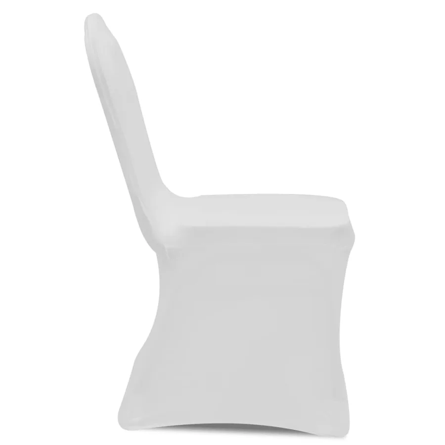 Housses élastiques de chaise Blanc 12 pcs - 6