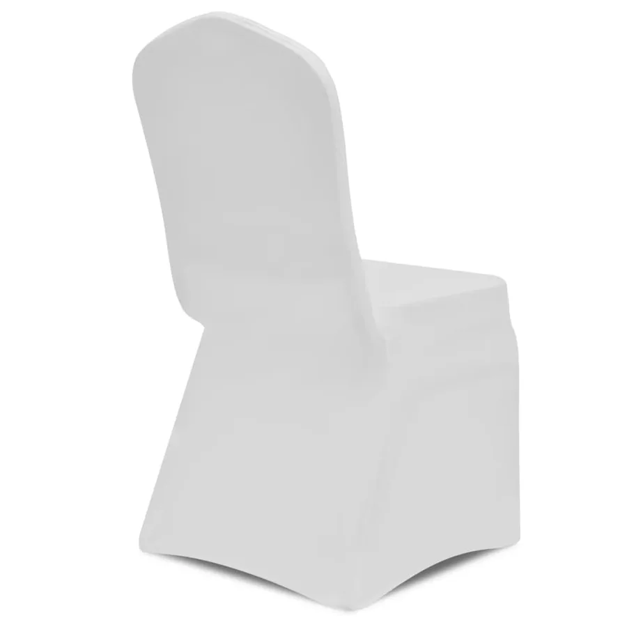 Housses élastiques de chaise Blanc 12 pcs - 7