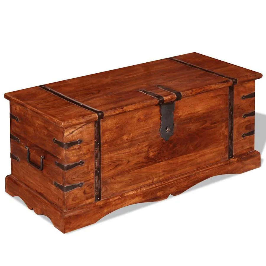 Coffre de rangement Bois massif - 7
