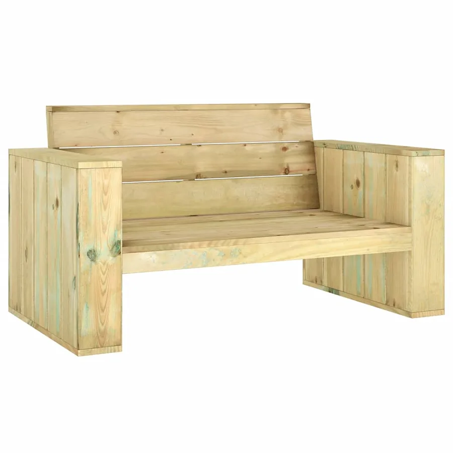 Banc de jardin 139 cm bois de pin imprégné - 2
