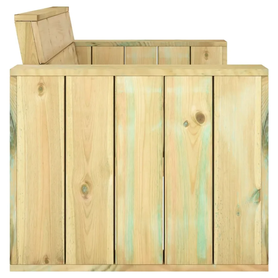 Banc de jardin 139 cm bois de pin imprégné - 4