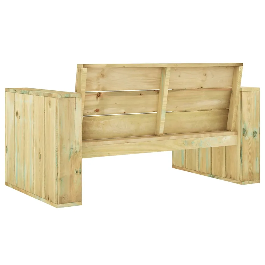 Banc de jardin 139 cm bois de pin imprégné - 5