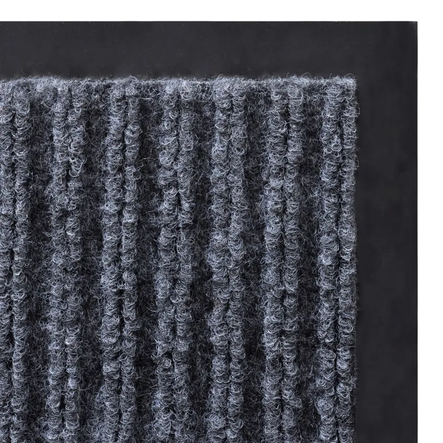 Tapis d'entrée gris 117x220 cm PVC - 5